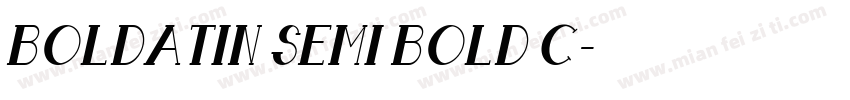 Boldatin Semi Bold C字体转换